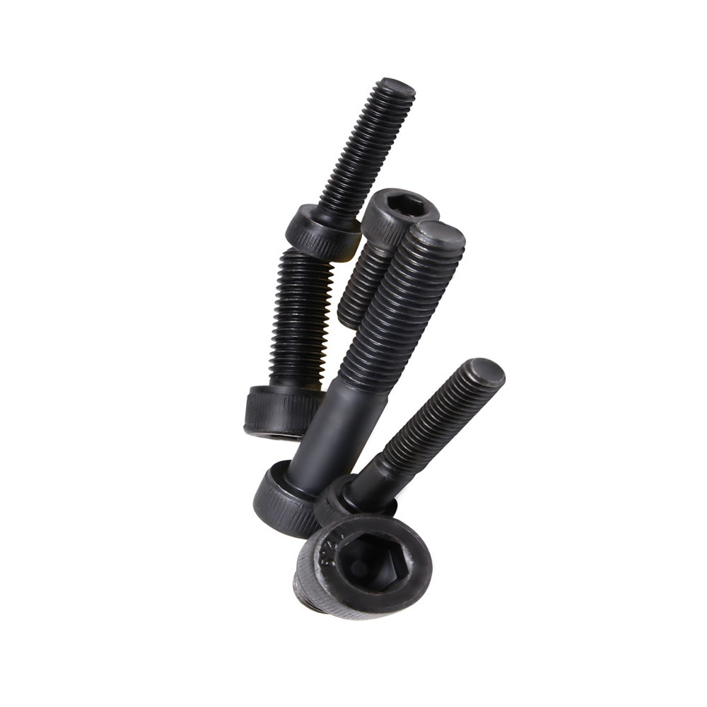 Black Screw M8 M10 M12 M16 High Strength Steel Hex Socket Cap Head Screw Bolt For Industry Machines