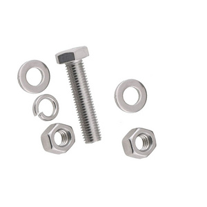 Custom Screw Nut Stainless Steel 304 316 Hexagon Bolt Screw Track Bolt Nut Part Marine Equipment Part