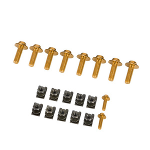 Custom Gold Bolts For Motorcycle Aluminum Stainless Steel Titanium Fairing Body Bolt Kit Fastener Clips