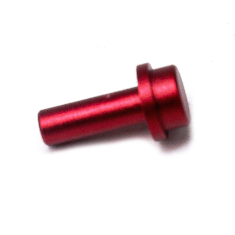 Custom High Precision Fasteners Red Aluminum Alloy Anodizing Pin Step Dowel Pins Solid Lock Pins