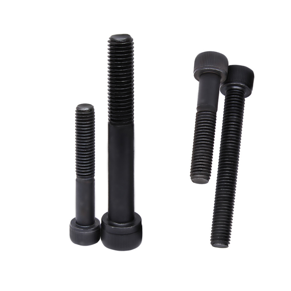 Black Screw M8 M10 M12 M16 High Strength Steel Hex Socket Cap Head Screw Bolt For Industry Machines