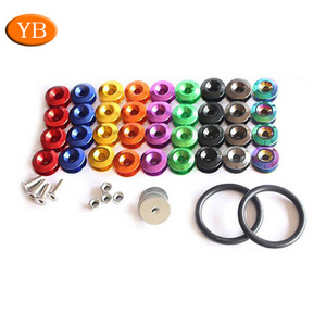 Anodized colored auto bolt, colored lug bolts, anodized bolts with washer attached for motorcycle passing ISO/RoHS