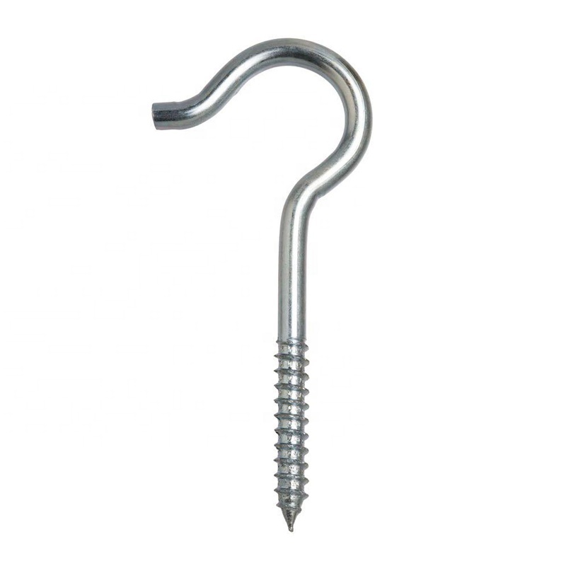 Factory Customized Carbon steel, stainless steel galvanized nickel plated high quality Screwed Ceiling Hook for wall