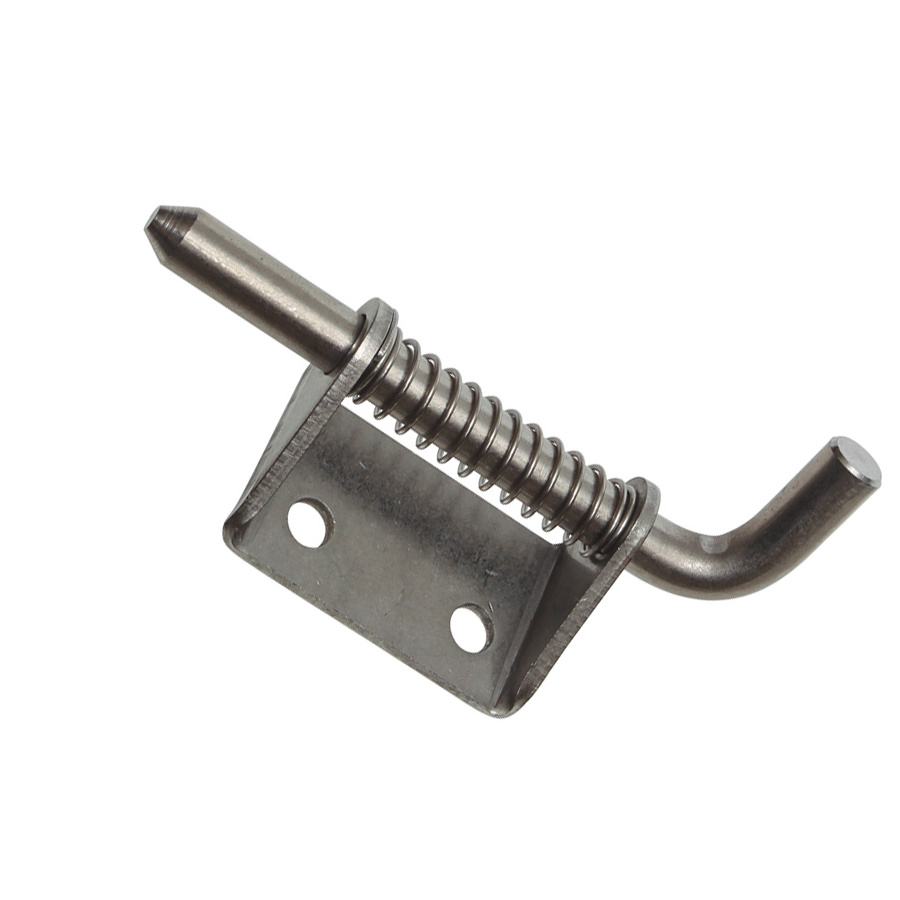 Hot sale Stainless Steel Trailer and Truck Gate Spring Loaded Bolt Latch With Holder On Fence Gate Latch