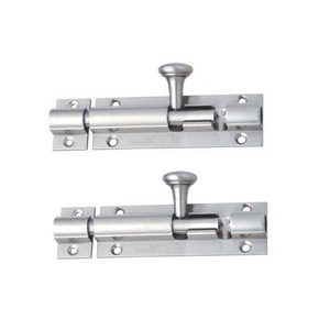 Custom Stainless Steel Barrel Tower Bolt Door Bolts Door Latch Lock Aluminium Gate Latch Tower Bolt For Home Use