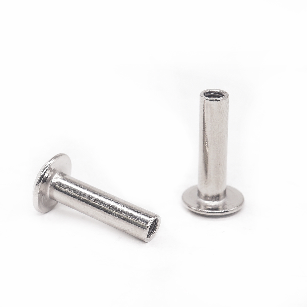 factory Mechanical Customize Stainless Steel 302 Soft Material Flat Head  hollow Rivet for engine