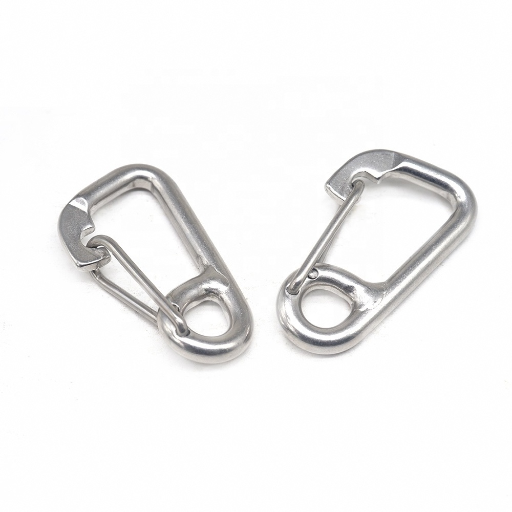 Hot sale stainless steel 304 swivel carabiner oval custom carabiner heavy duty climbing carabiners