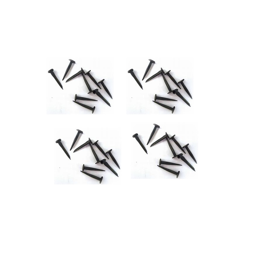 customized steel flat round head fine black shoe tack trail marking tacks