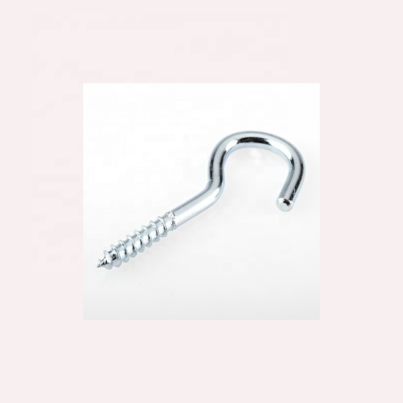 Factory Customized Carbon steel, stainless steel galvanized nickel plated high quality Screwed Ceiling Hook for wall