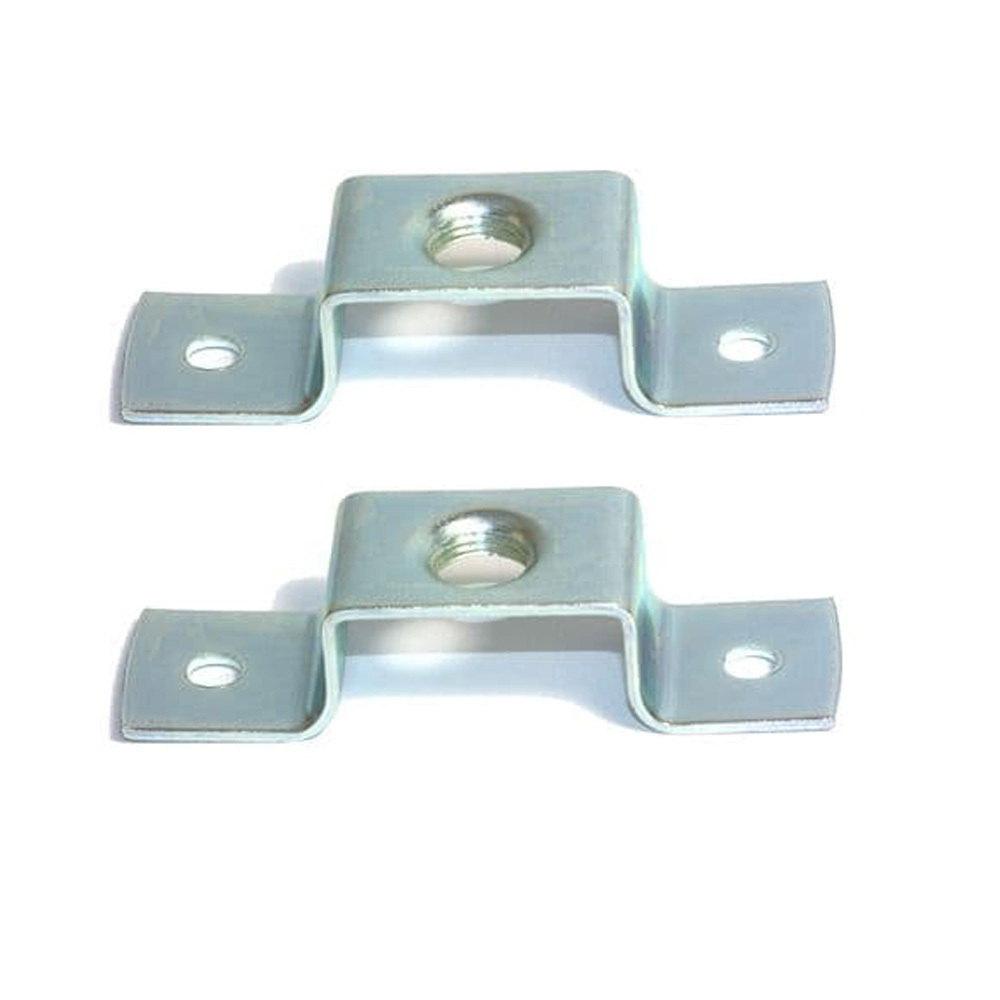 ISO Factory OEM Steel Sheet Fabrication U Shape Mounting Bracket Custom Construction Threaded metal Angle Flat Brackets