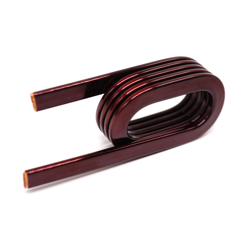 Custom Enamelled Copper Flat Coil Spiral Torsion Spring Flat Winding Copper Electromagnetic Induction Coil