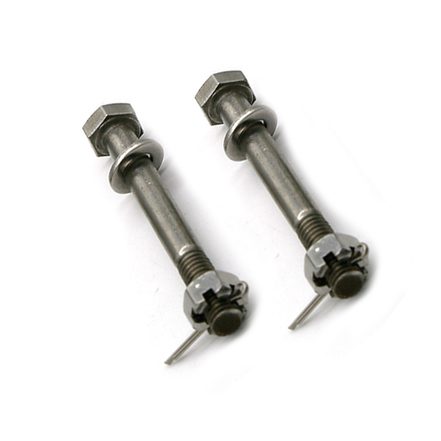 China Manufacturer Custom Fastener Stainless Steel 304 Carbon Steel Alloy Hexagon Bolts With Cotter Pin Hole M6-M24