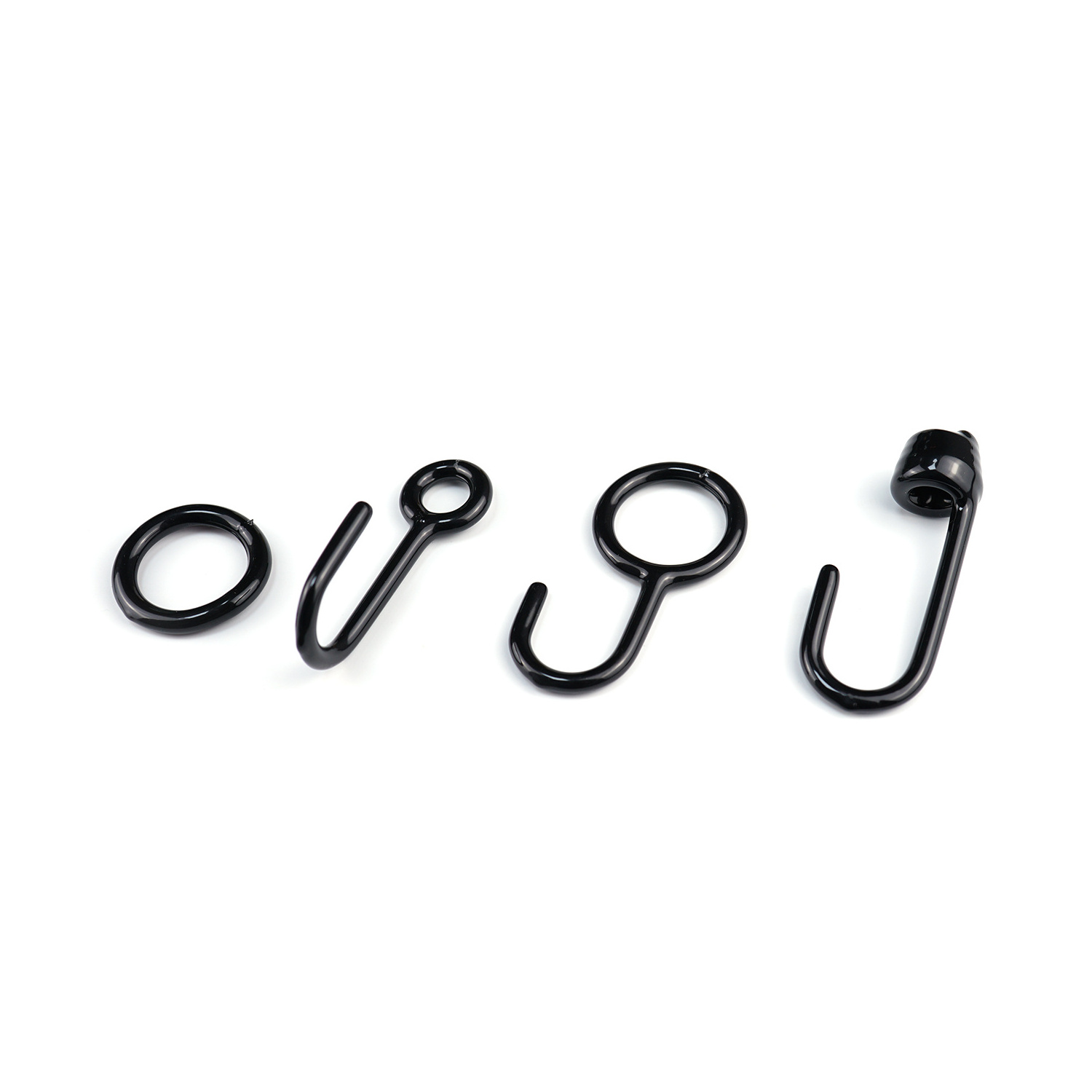 OEM Customized Dimension Black Coating Alloy Steel J-Hook Eye Style C hooks Short Tip Lifting Hooks