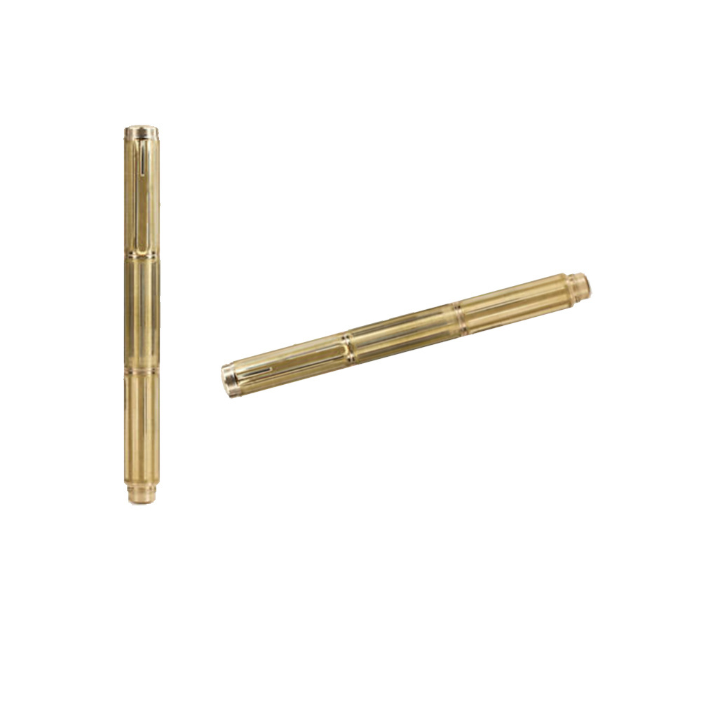 Hot selling manufacturer custom brass cross ballpoint pen twisted hookah fountain pen