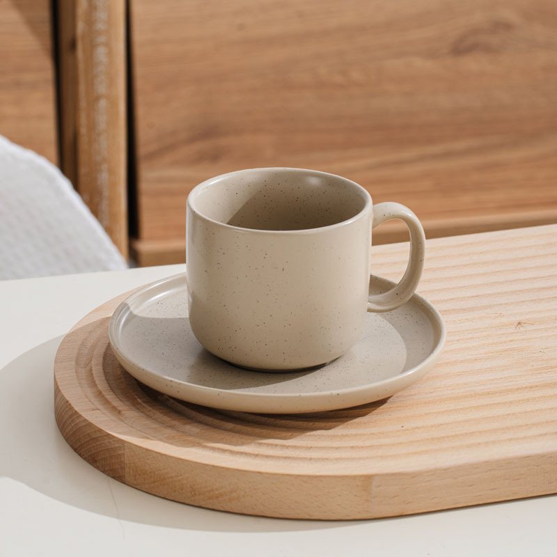 Wholesale nordic matt glazed espresso cup porcelain home restaurant coffee cup ceramic tea cups saucers