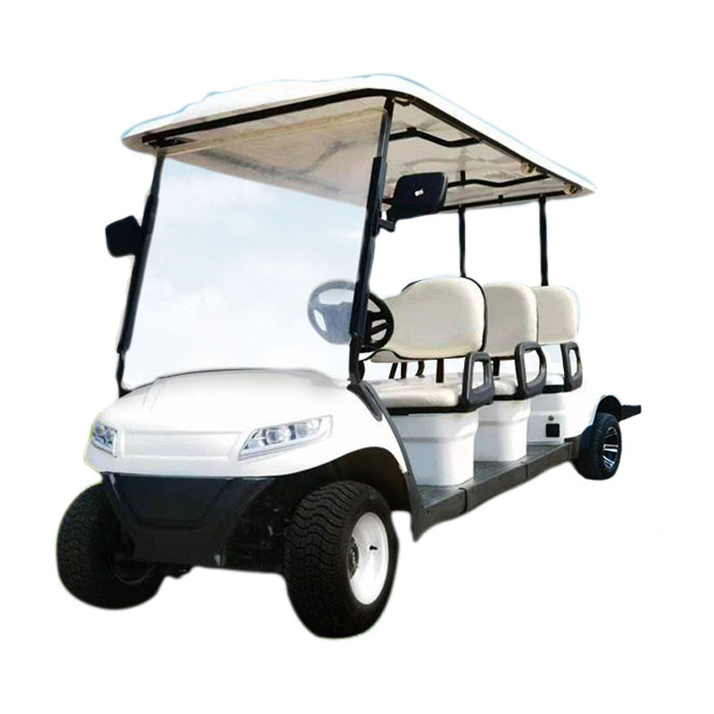 Manufacturer Chinese Factory Cheap Airport Lawn Electric Club Car Off Road 6 Seater Golf Cart