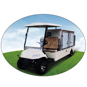 China Boxcar Electric Food Delivery Room Service Resort Golf Pull Cart with Dining Box