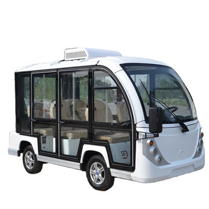 High Quality Battery Operated Sightseeing Bus 11 Seats Electric Mini Shuttle Bus For Tourists