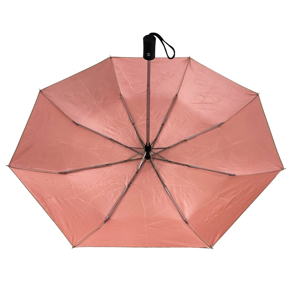 golden color shopping bag tote umbrella with 3 fold auto open and close