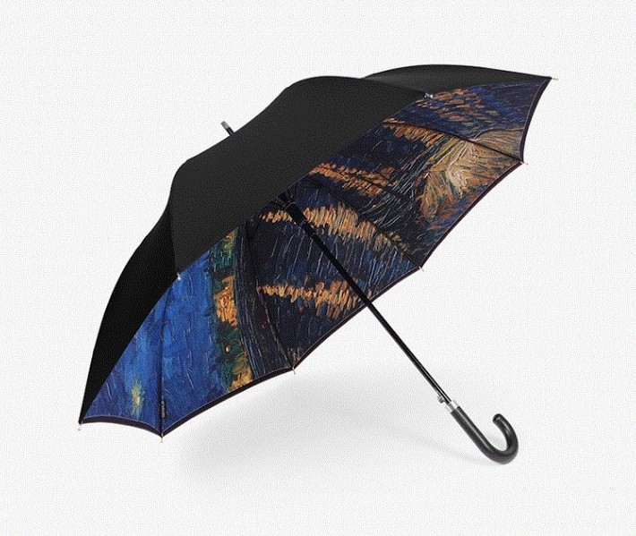 YUBO Van Gogh Artwork Sublimation Digital Printing Straight Umbrella