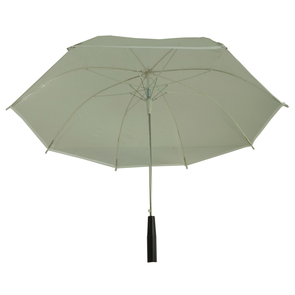 Yubo 23 inch Clear Led Luminous Glow Light POE Umbrella For Adults Iron Tube Stretch Support  Transparent Umbrella