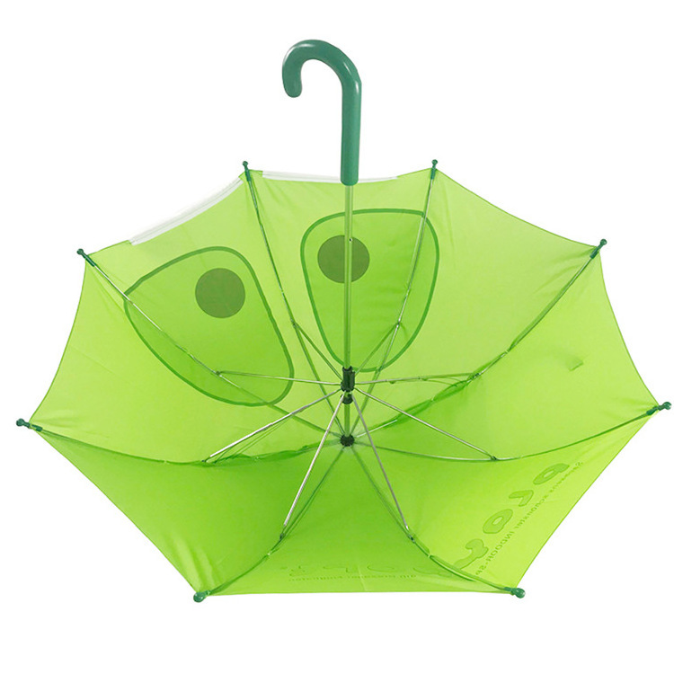 Yubo 18 inch Promotional Cheap Fashion Cartoon Unicorn Frog Style Windproof Straight Kid Child Umbrella