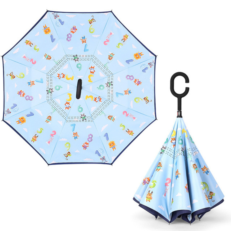 Yubo 19 Inch Good Quality Cartoon Character Children Umbrella for Little Boy OEM Custom Print Accept Kids Inverted Umbrella