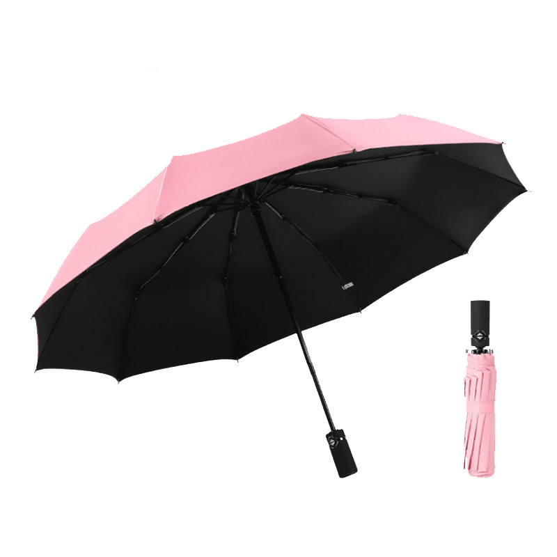 Yubo 23 inch 10 ribs 3  folding auto umbrella automatic customize printing flag umbrella travel fashion automatic umbrella