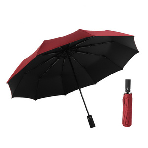 Yubo 23 inch 10 ribs 3  folding auto umbrella automatic customize printing flag umbrella travel fashion automatic umbrella