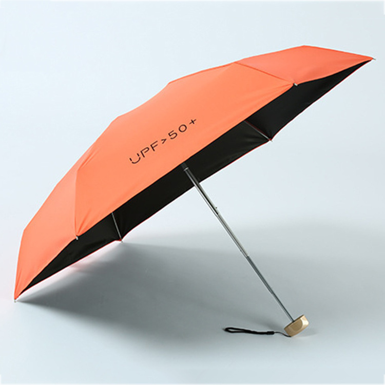 Yubo Manual Open Umbrella UV Protection Mini Umbrella Custom 5 Folding Umbrella