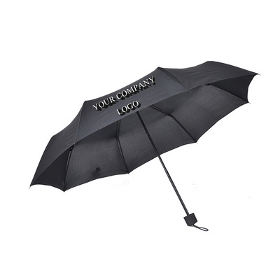 Yubo Manual Open UV Protective Personalized Black Umbrellas Sun Umbrella Cheap 3 Folding Umbrella