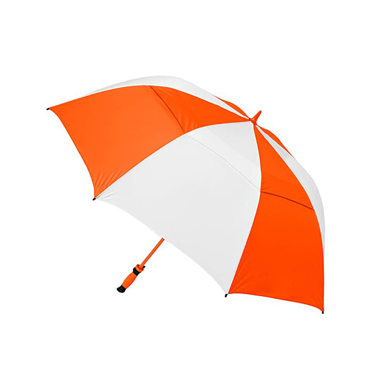 27 inch Automatic Open Large Double Vented Canopy Waterproof Lightweight Portable Golf Umbrella