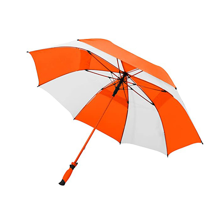 27 inch Automatic Open Large Double Vented Canopy Waterproof Lightweight Portable Golf Umbrella