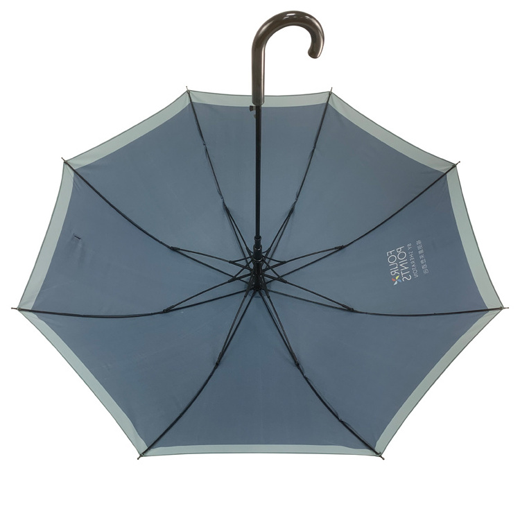 YUBO Hot Selling Wholesale Custom Straight Auto Umbrella Windproof Fiber Glass Ribs Umbrella