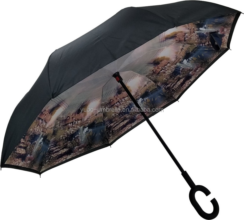 YUBO Factory Promotions New Invention Auto Opens Kazbrella Umbrella Inverted