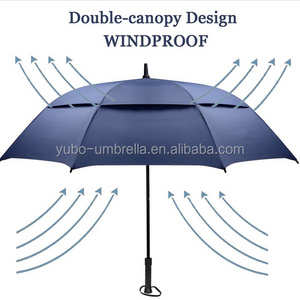 YUBO 30" extra large full fiberglass strong windproof auto open backpack umbrella