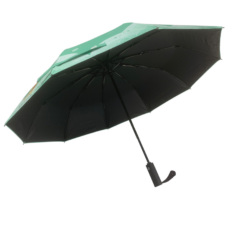 YUBO High Quality Windproof 23 Inch Auto Open and Auto Close 3 Fold Umbrella with Custom Printing