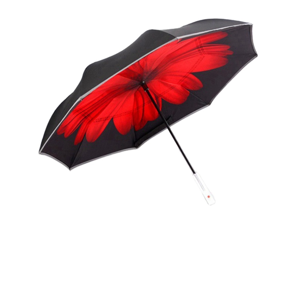 YUBO Hot Sale Customize LED Light Handle Reverse Umbrella