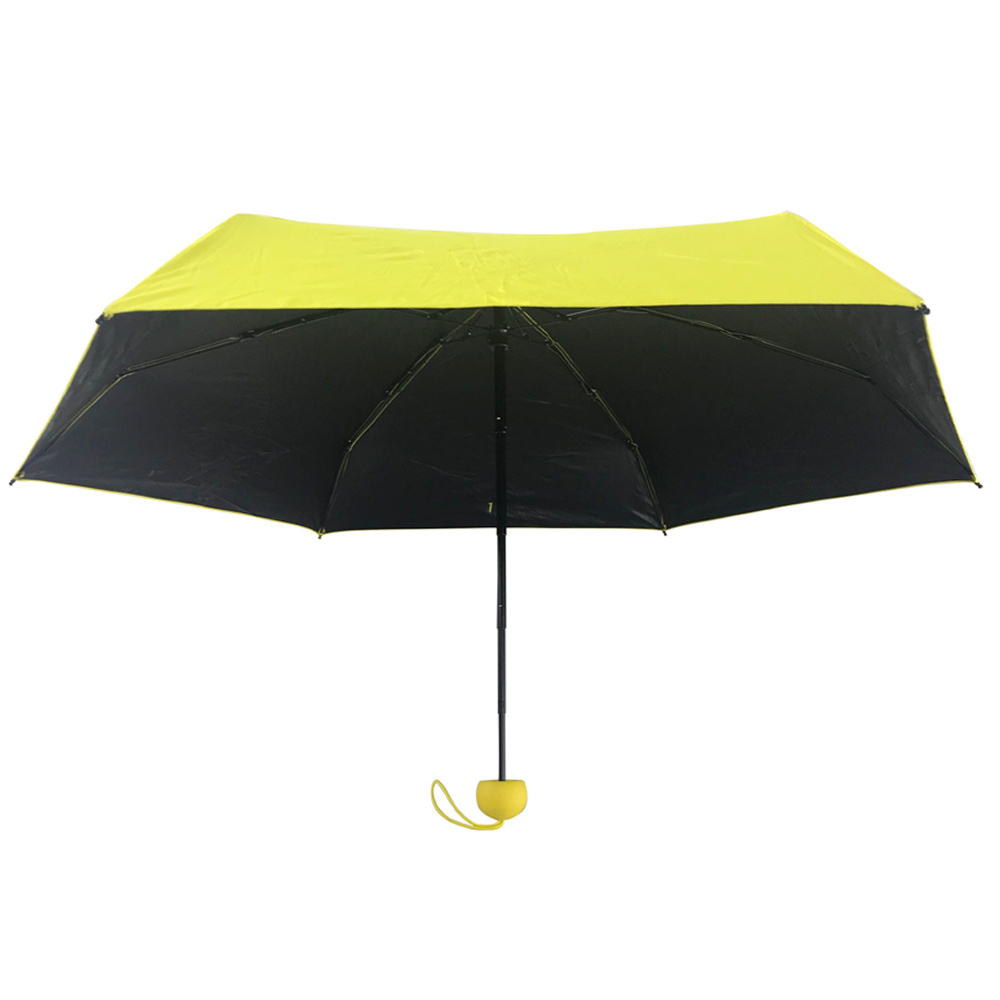 19 inch *6K High Quality Manual Open Five Folding Mini Capsule Umbrella with Custom Printing