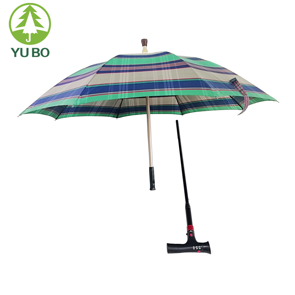 YUBO Old Gentleman Walking Stick Umbrella with Separable Shaft and Flash Torch