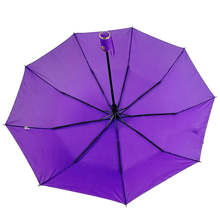 Yubo 23 inch 3 Fold Auto Open Folding Eco Environment Friendly Renewable Recycled Plastic Rpet Umbrella