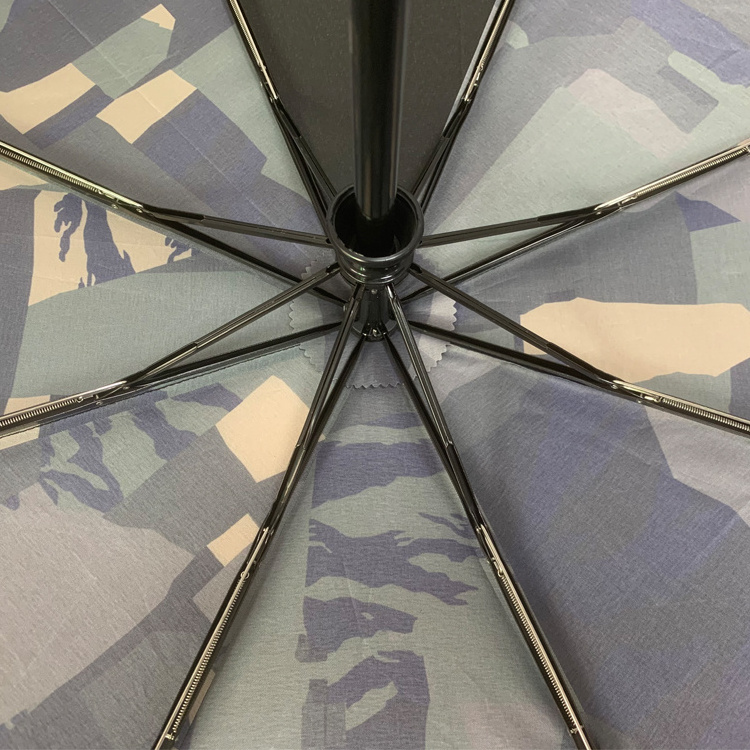 YUBO Camouflage Design Customization Printing Auto Open and Close 3 Folding Umbrella