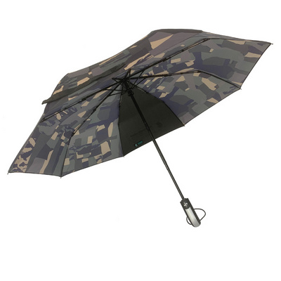 YUBO Camouflage Design Customization Printing Auto Open and Close 3 Folding Umbrella