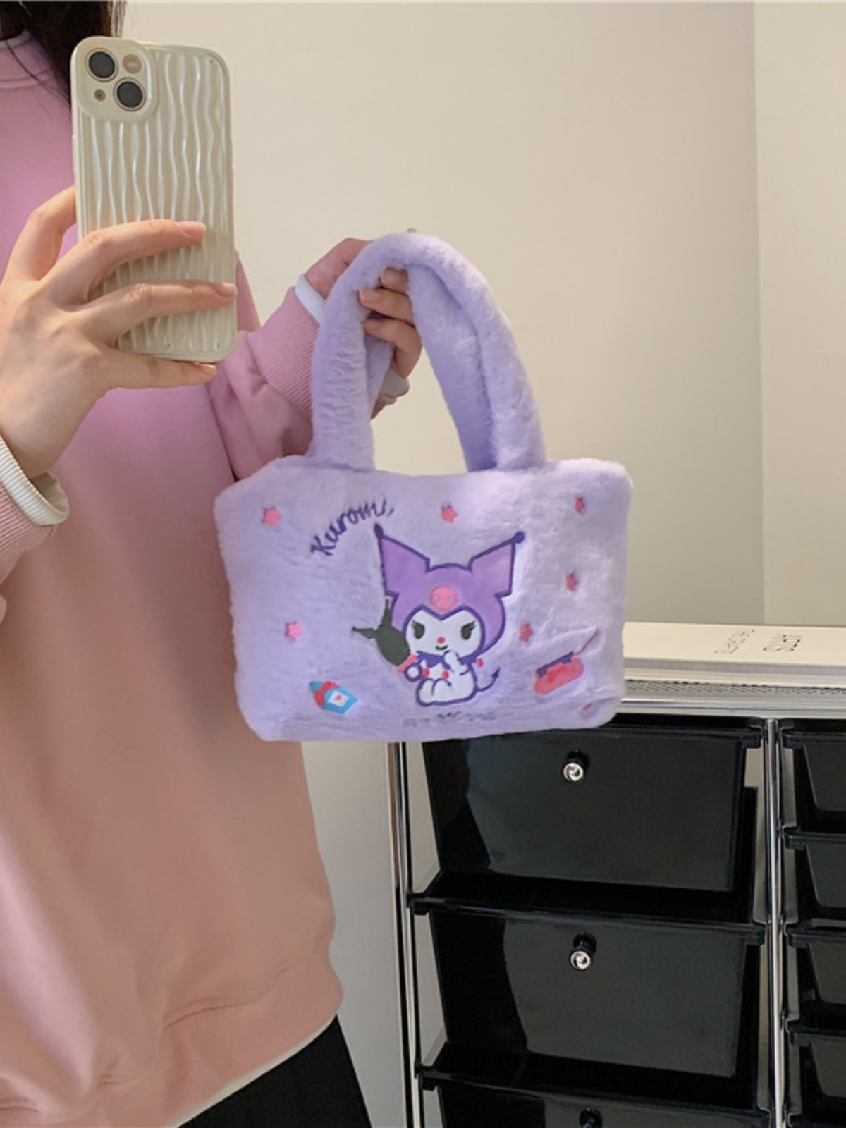 Yubon Cartoon Plush Handbag for Children and Girls Cute Kunomi Melody Anime Handbag Kids Shoulder Bag custom Wholesale of Gifts