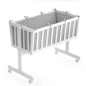 modern wooden Baby Crib cot bed automatic baby cradle swing for new born