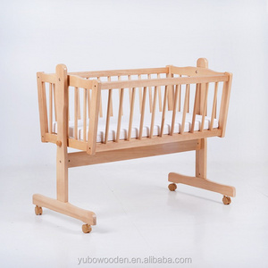 lazada hotsale baby wooden crib infant cot swing bed wholesale