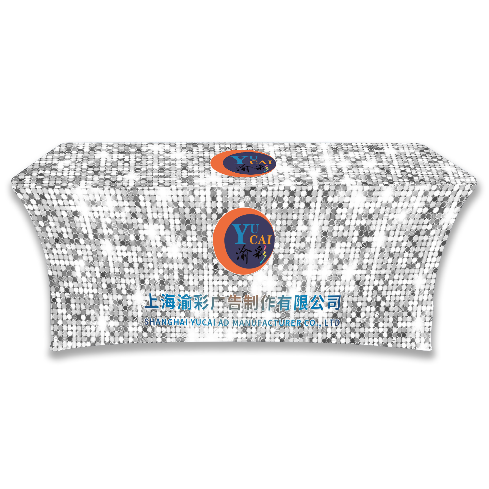 4ft 6ft 8ft Custom trade show booth spandex table cloth stretch table cover with company logo