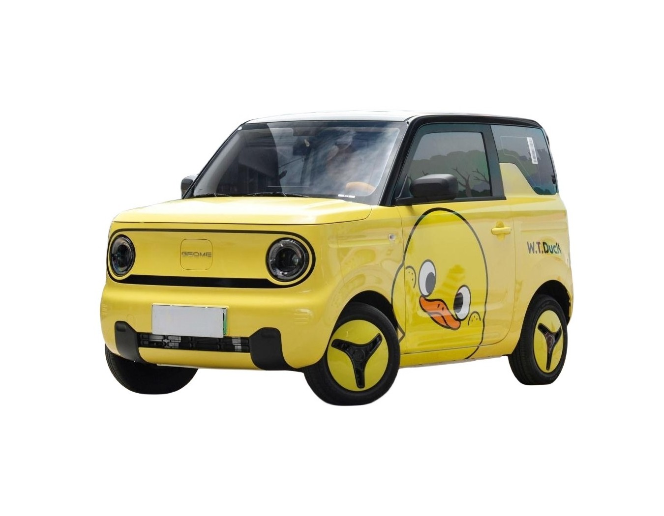 Geely Panda Mini EV Car 4 Seats Cute Little Yellow Duck Electric Vehicle Yellow 120KM/200KM