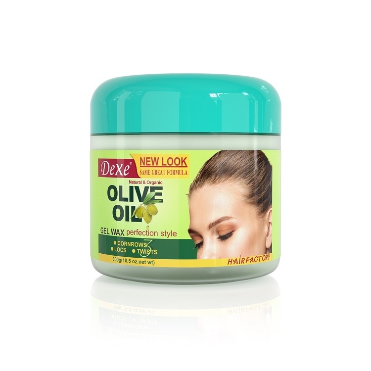 Dexe Private label Natural Olive Oil for hair edge Control Private label 300g hair wax original factory oem