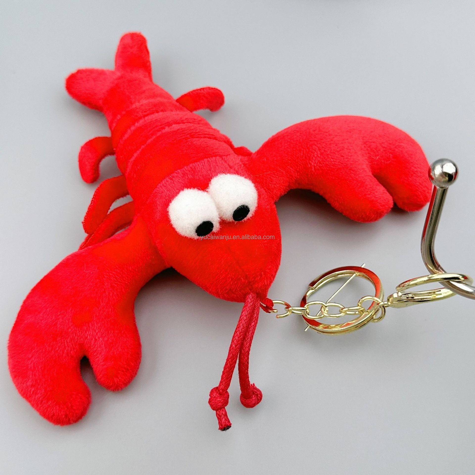 Factory Keychains Mini Crab Lobster Sea Animals Stuffed Toys Life For Kids Plush Crab